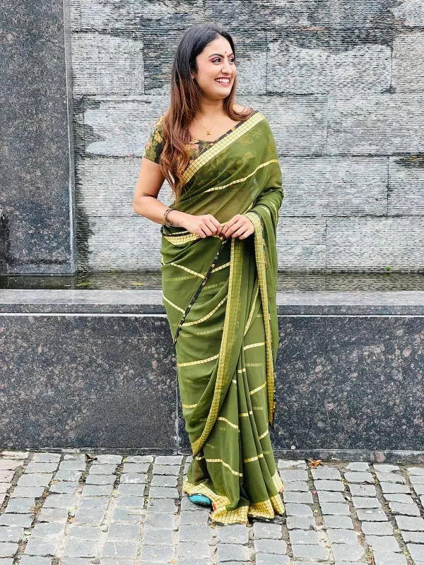 Royal Cube Designer Saree with Blouse (ANC00109)